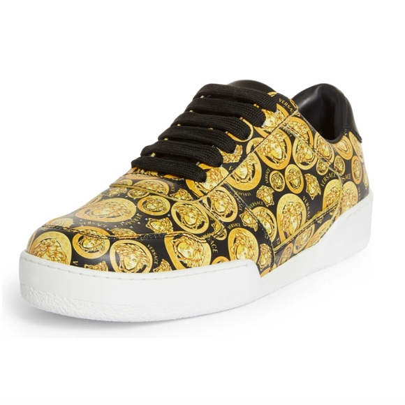 Versace Shoes - NIB $695 VERSACE Ilus Medusa Low Top Sneaker 38/8